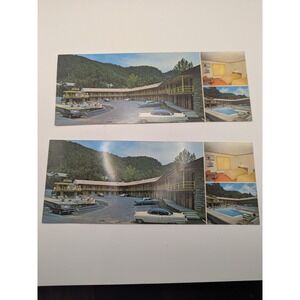 2 New Alpine Motel‎ Gatlinburg TN Vintage Oversized Postcard Color King